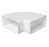 612КГП, Колено горизонтальное пластик 90°, 60х120