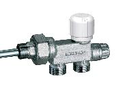 Узел нижнего подключения с терморег. Вент. (для 1-трубн.систем) 1/2