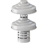 Элемент дымохода DN60/100 оголовок дымохода вертик.от ветра и осадков ROMMER (RCA-6010-000334)