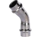 Пресс-угол двухраструбный 15*45град. нержавейка ROMMER RSS-0005-000015 (200)