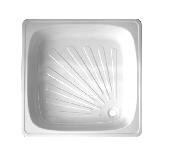 Поддон стальной эмалир. 0,8*0,8*0,13 квадрат (Китай)