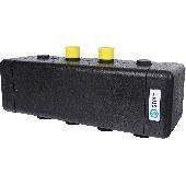 Распределительный коллектор 2 отопительных контуров Ду 20 в теплоизоляции STOUT (SDG-0016-002502)