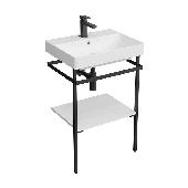 PRO 55 металлическая структура напольная, черная матовая БЕЗ РАКОВИНЫ (к PRO 55), KERAMA MARAZZI