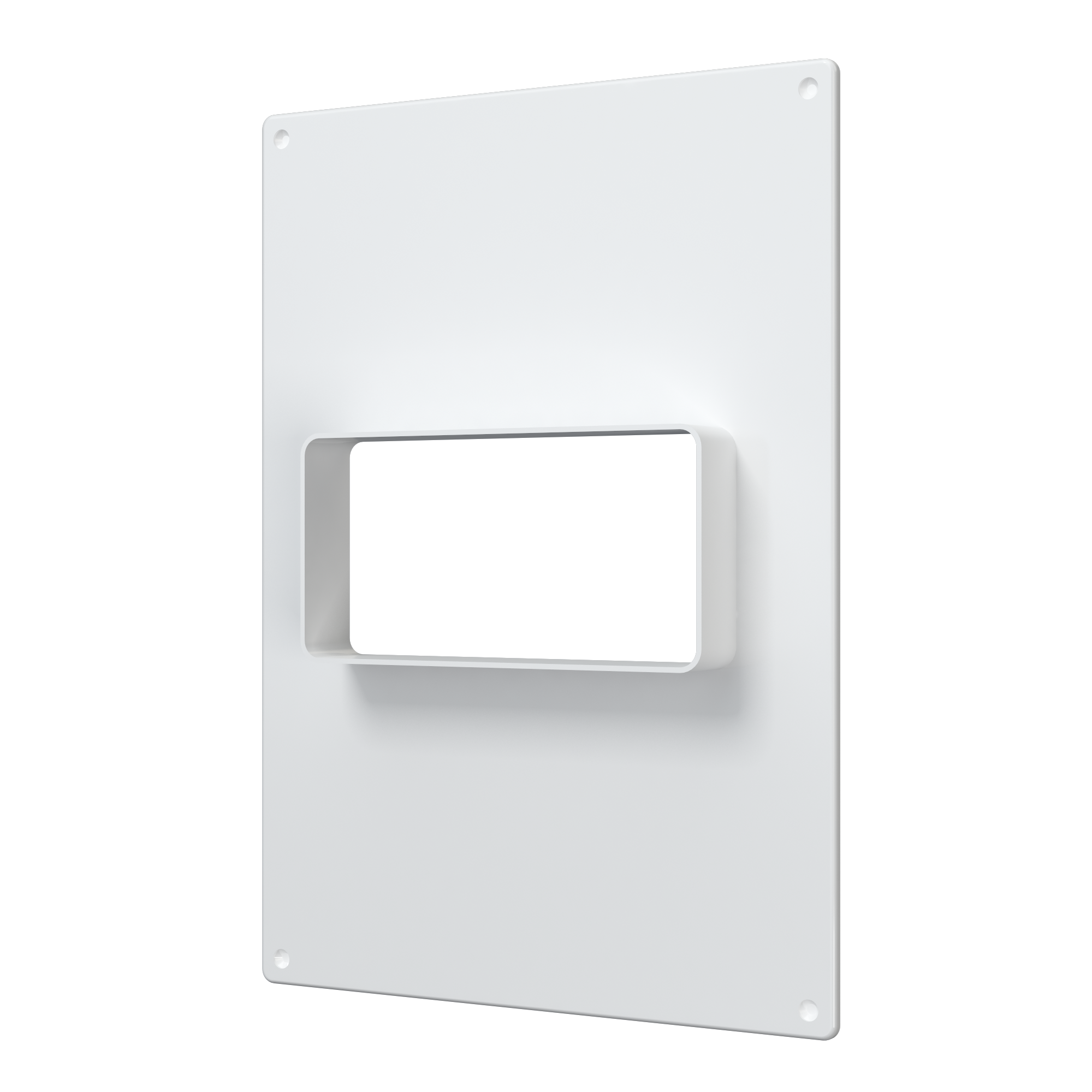 Площадка торцевая горизонтальная 180х250 фланец 60х120 пластик ERA 612ПТГ