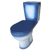 Унитаз-компакт Рио синий (универс.вып., нижн.подв., сид, 2-кн.арм.) Киров