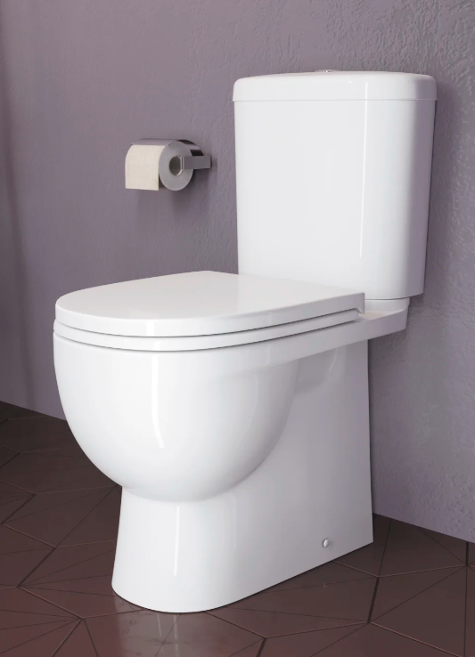 Унитаз-компакт Art Luxe SL DM (гориз. вып., ниж. подв., 2-реж.арм., сид. дюро м/л), SANITA LUXE