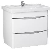 Хенгметт 55 Тумба напольная белая DB2 + умывальник Нео 55, ЯМЕБЕЛЬ