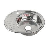 FABIA Мойка врезная 570х450 прав (0,6 мм) глубина 160 мм+ большой сифон с переливом 57456R