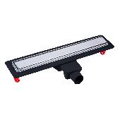 Желоб Optim Line Plus 600 нерж сталь,реш хромглянец,D50 H60 гор вып 48l/m комбизатвор 090516, BERGES