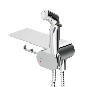Смеситель, монтируемый в стену с гигиеническим душем и полкой  F0202600 LIKE АМ.РМ