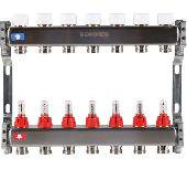 Коллектор из нержавеющей стали с расходомерами 7 вых. ROMMER RMS-1200-000007
