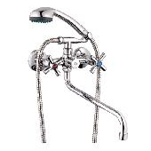 Смеситель для ванны с душем G-lauf QMT7-A722 (1/2; керам. круглый длин.излив)