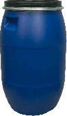 Бочка пластиковая с крышкой 127 л (синяя)