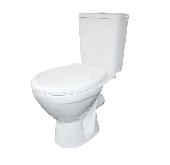 Унитаз-компакт Соло белый (гориз вып., нижн. подв., сид, 2-кн.арм.) Киров