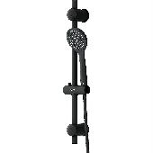 Душ.комплект: ручной душ 1 функция d 110 мм, штанга 600, шланг 1750 мм, ЧЕРНЫЙ D0108000BL, Dorff