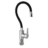 9265 MAGNUS Смеситель кухня гибкий гусак ЧЁРНЫЙ  из нержавеющей стали