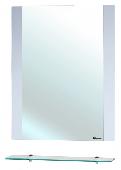 Зеркало Рокко-70  с полкой белое