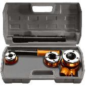 Набор клуппов 1/2-3/4-1, плашкодержатель с трещоткой, 6 предметов. SPARTA