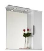 Лира 65 Зеркало+шкаф правое+свет, VOD-OK