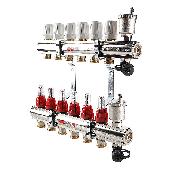 Коллекторная группа VT.596MNX с расходомерами на  9 вых. VALTEC