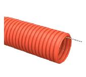 Труба ПНД  D-20 гофрированная с зондом оранжевая (50м)