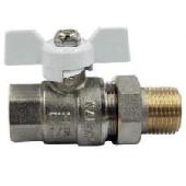 Кран шар.(вода) никелир. америк. 1