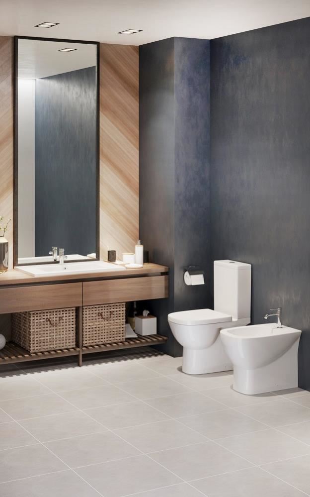 Унитаз-компакт Quadro DM Slim (антивсплеск, унив.вып., 2-реж.арм., сид.дюро м/л), SANITA LUXE