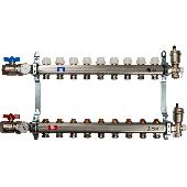 Коллектор из нержавеющей стали в сборе без расходомеров 9 вых. STOUT SMS 0912 000009