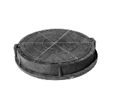 Люк полимер-песчаный тип Л 30кН(760/630/80/35) черный