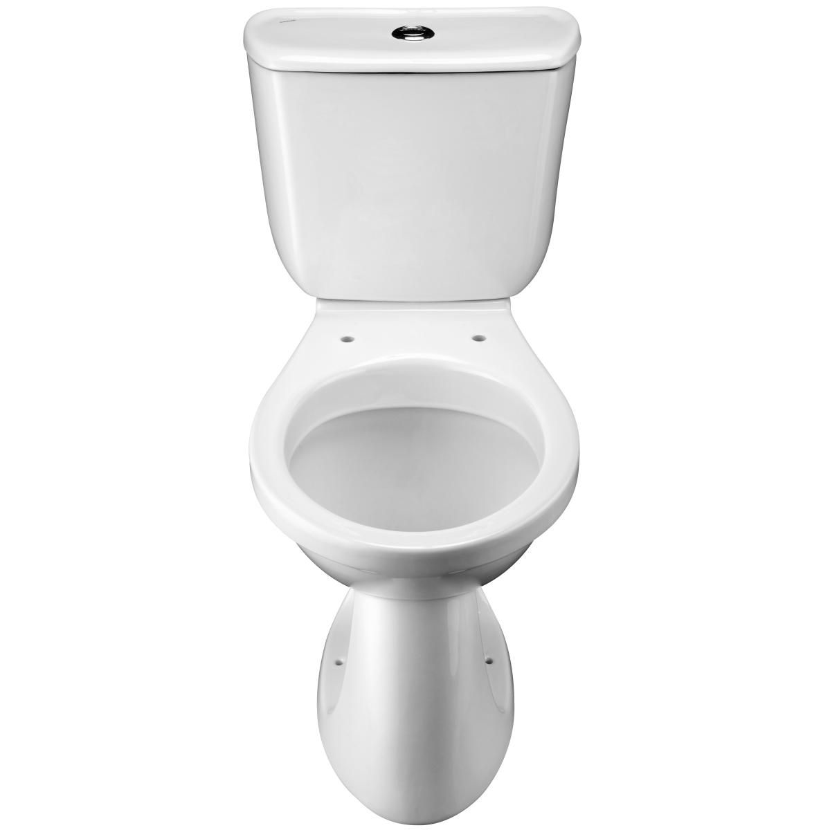 Унитаз-компакт БРИЗ (косой вып, нижн. подв, 2-кн. арм, сид.дюропласт) 1WH302138, Сантек