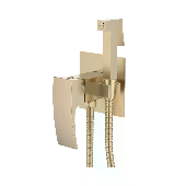 AF13407AW Гигиенический душ ACCOONA со встраиваемым смесителем Цвет: золотой сатин