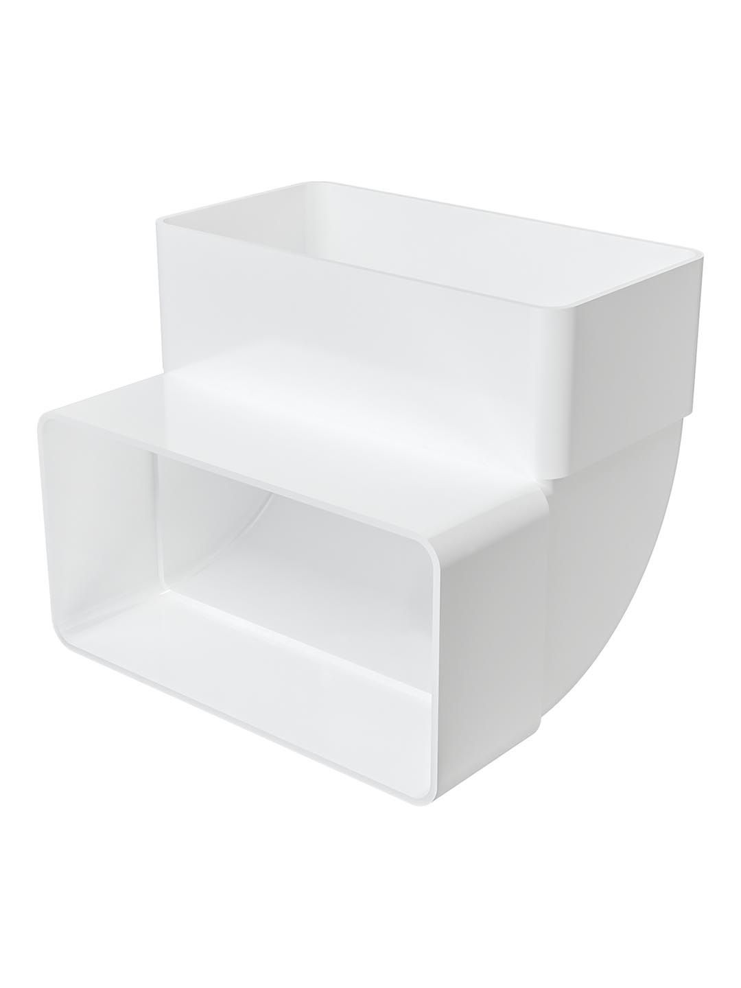 Колено вертикальное пластик 90° 60х120 ERA 612КВП