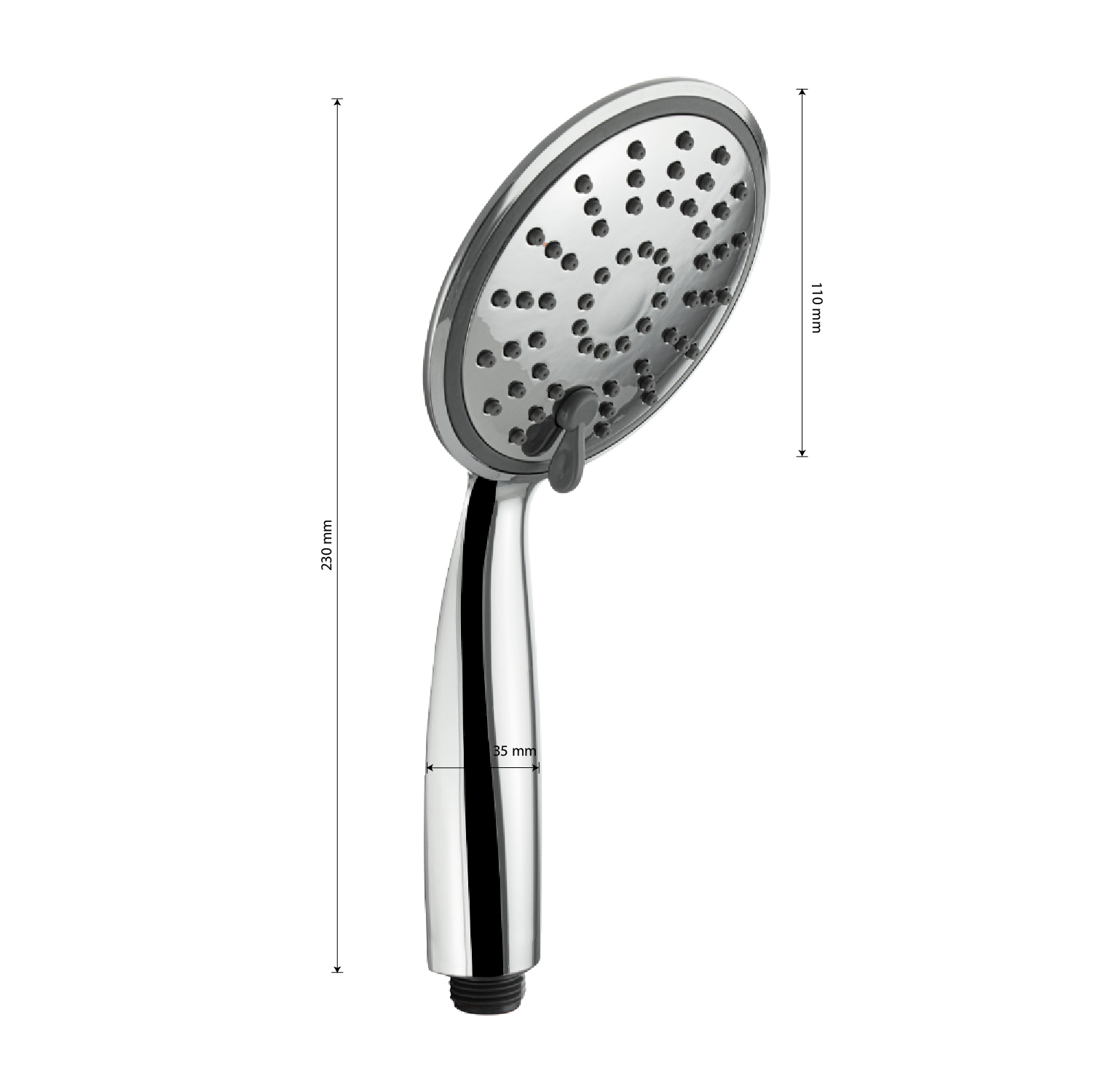 6033 GFmark Лейка душевая  массажная большая