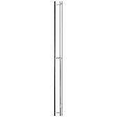 Полотенцесушитель эл. ROCK round 120*08 полированный 2 опоры STOUT (SHQ-R1R0-012008)