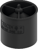 ТЕСЕ Погружной стакан с мембраной для сифона (660016)