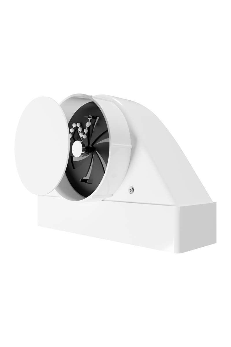 Решетка вентиляционная теневая SH 60х204 сетка разъемная на магнитах D100 ERA