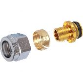 Концовка для пластиковых труб, 16х2,2 евроконус 1/2