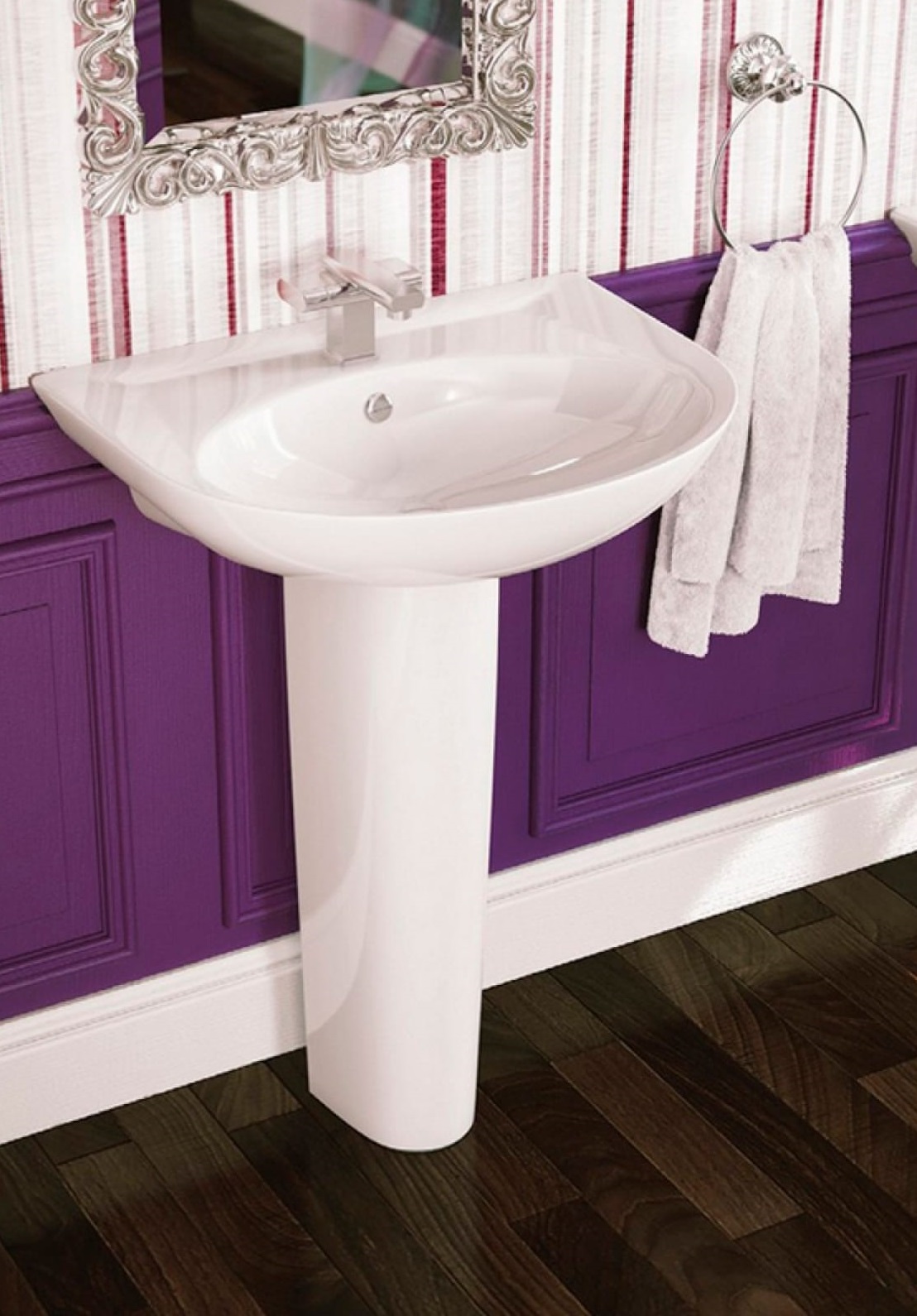 CLASSIC LUXE Умывальник 64,5*48,5см., белый SANITA LUXE