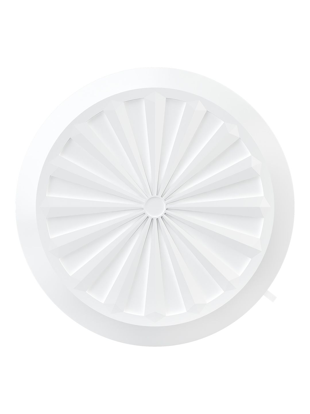 Решетка вентиляционная RKU фланец D90-160 регулируемая D180 пластик ERA 10RKU