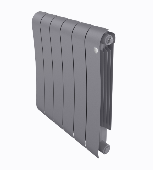 Радиатор биметаллический Royal Thermo Infinity 500 Silver Satin - 6 секц.