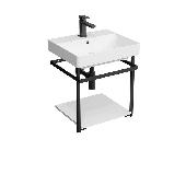 PRO 50 металлическая структура подвесная, черная матовая БЕЗ РАКОВИНЫ (к PRO 50), KERAMA MARAZZI