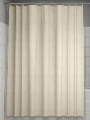 Штора для ванны 200х180см бежевый с кольцами IDDIS