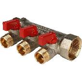 STOUT Коллектор с шаровыми кранами  1