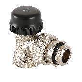 VT.037 Клапан термостатический угловой с преднастройкой 1/2