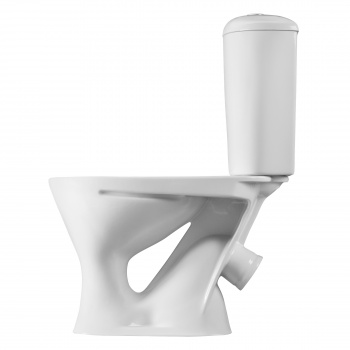 Унитаз-компакт Версия (косой вып., ниж. подв., 1-реж. арм., сид. полипропилен), SANTERI