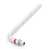 Угол с трубкой 20х500 для подключения радиатора нерж сталь надвижной REHAU