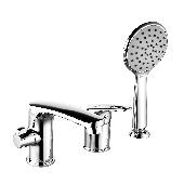 Смес. д/ванны на борт ванны (3 отверстия) LEMARK LUNA (LM4147C)