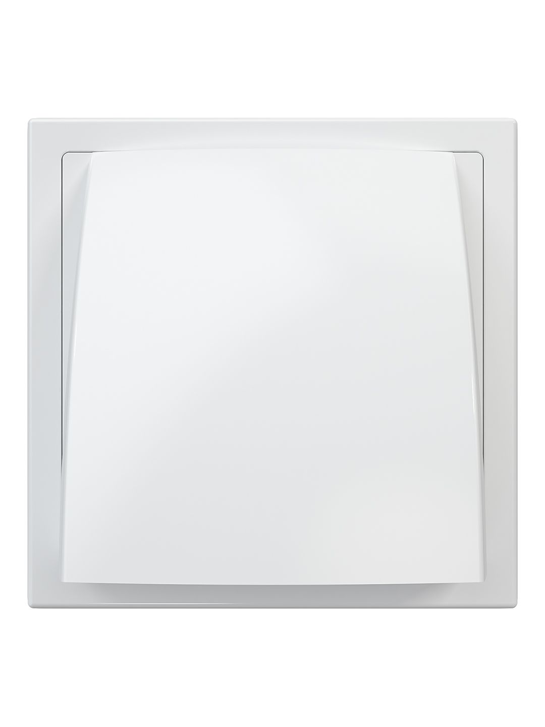 Выход стенной вытяжной с обратным клапаном 150х150 с фланцем D125 бел.1515К12,5ФВ