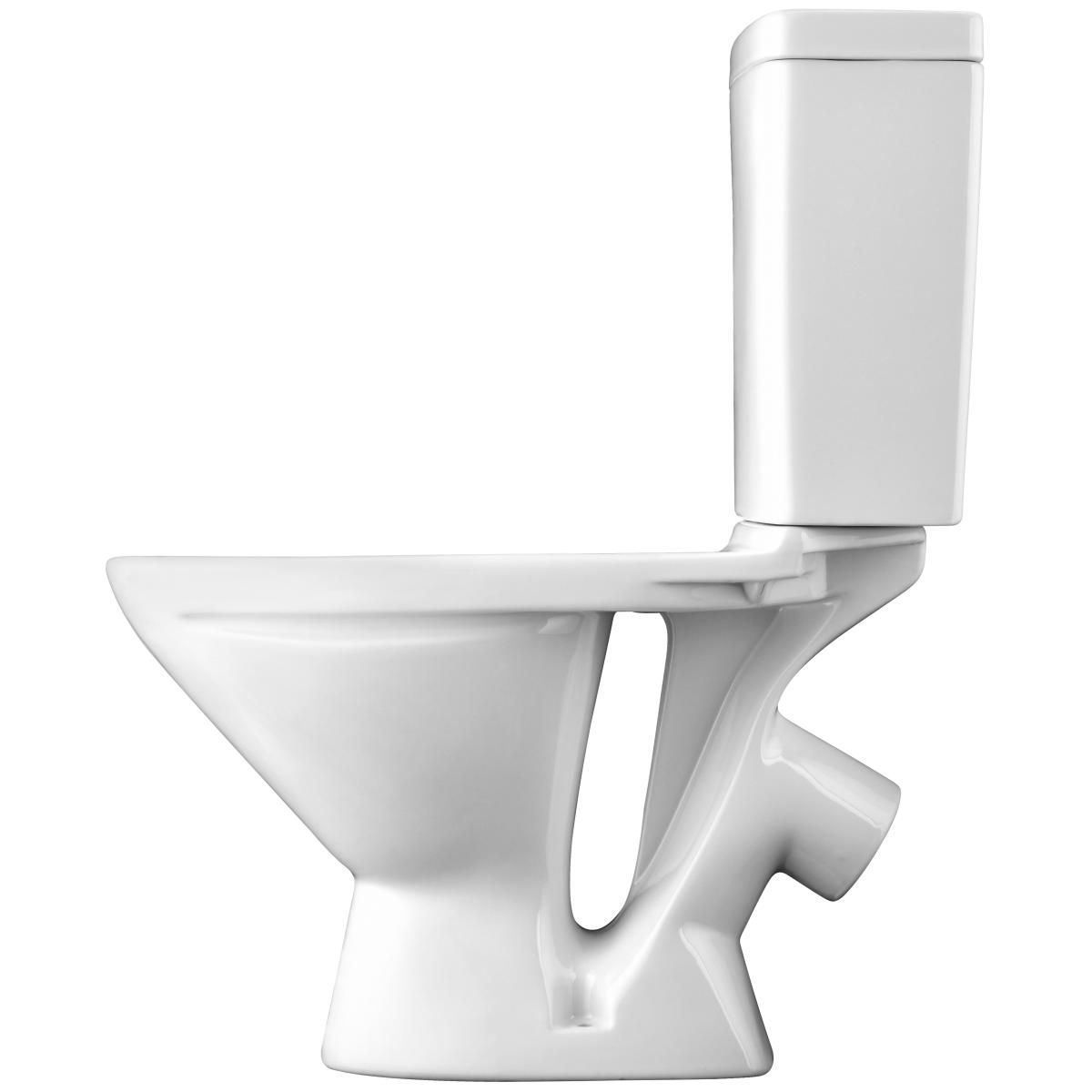 Унитаз-компакт ЛИГА 2 РА (косой выпуск, ниж.подводка, 2-кн. арм., сид. дюропласт) 1WH302141, Сантек