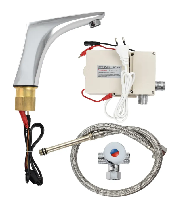 087 BRIMIX Смеситель раковина СЕНСОРНЫЙ квадратный корпус